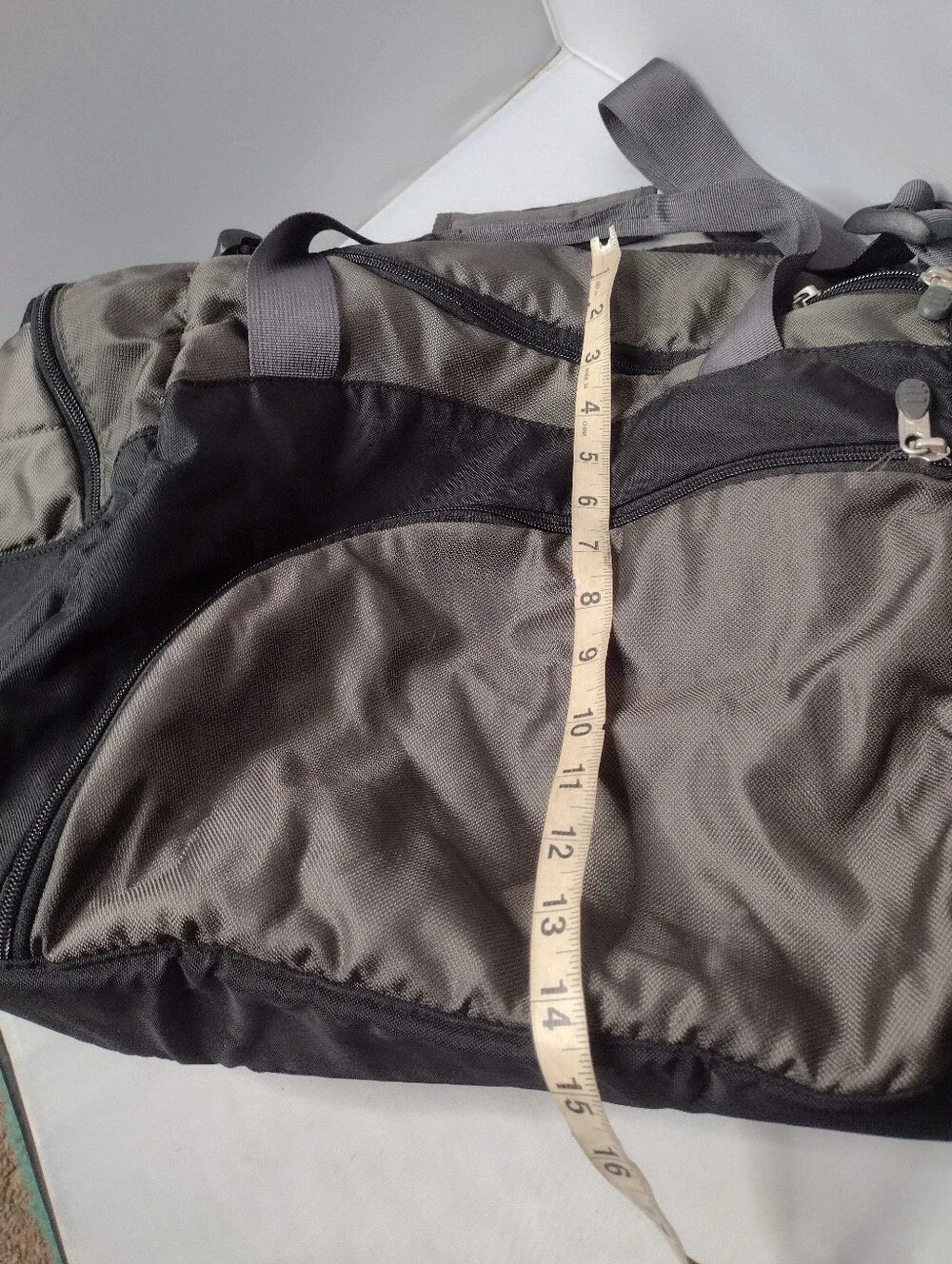 Rei Gray Duffle Bag Travel Camping Overnight Weekender Carry On A22